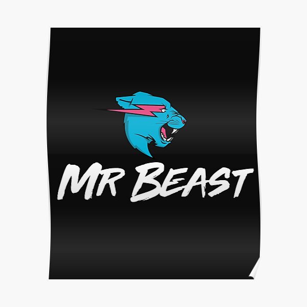 Mr Beast Posters Redbubble - mr beast gaming roblox fortnite