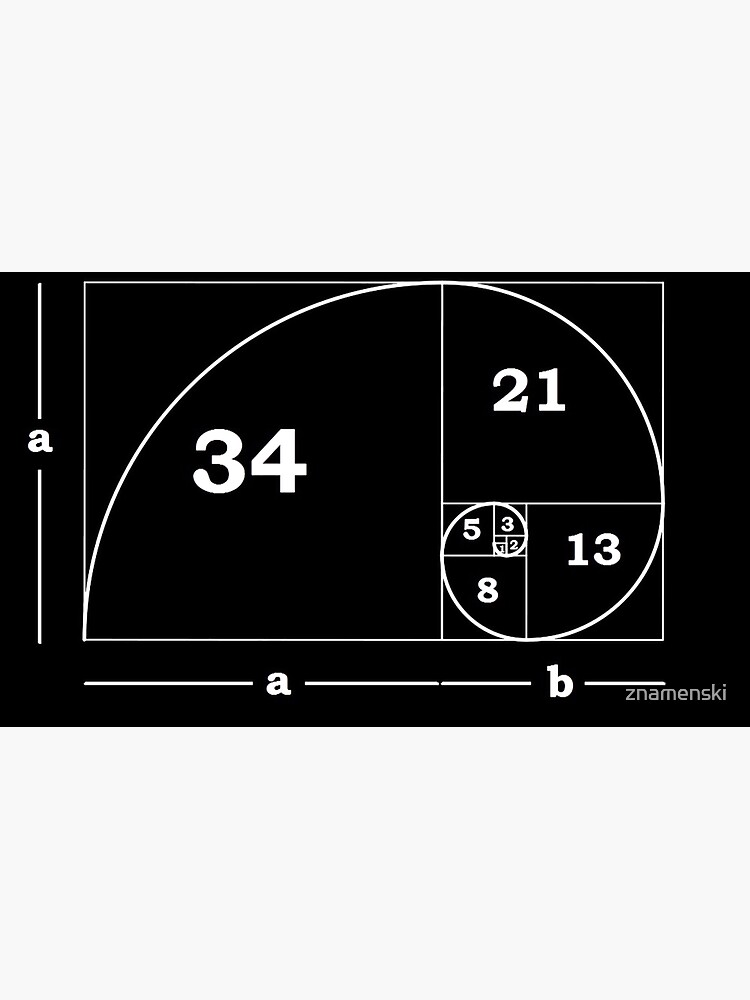 #Golden #Ratio #GoldenRatio #Design Ideas Fibonacci Spiral = 1.6180339887498948420 by znamenski