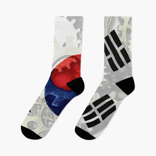 Item preview, Gear Flag of South Korea Industrial Mechanic Engineer Flags designed and sold by Dr-Pen.