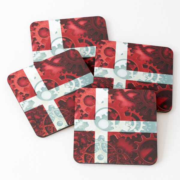 Item preview, Gear Flag of Denmark Industrial Mechanic Engineer Flags designed and sold by Dr-Pen.