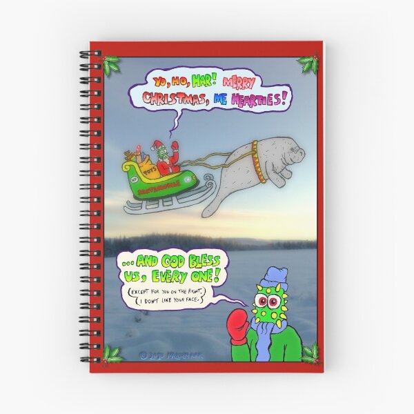 Item preview, Feliz Navidad de Spiky-Santa y Spiky-Git designed and sold by MalcolmKirk.