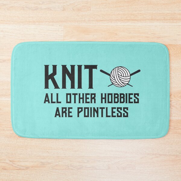 Item preview, Funny Knitting Pun Design for Knitters and Yarn Lovers designed and sold by Hopscotch Shop Designs.