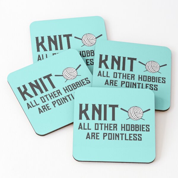 Item preview, Funny Knitting Pun Design for Knitters and Yarn Lovers designed and sold by Hopscotch Shop Designs.