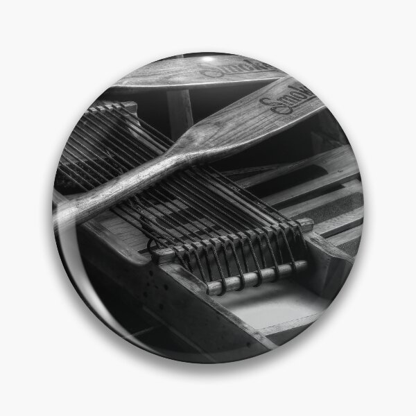 Item preview, Wooden Rowboat And Oars In Black And White designed and sold by CarolRMontoya.