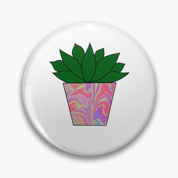 Item preview, Pink Colorful Marbled Succulent designed and sold by blejsart.
