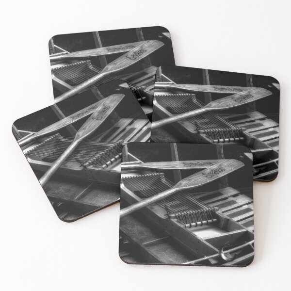 Item preview, Wooden Rowboat And Oars In Black And White designed and sold by CarolRMontoya.