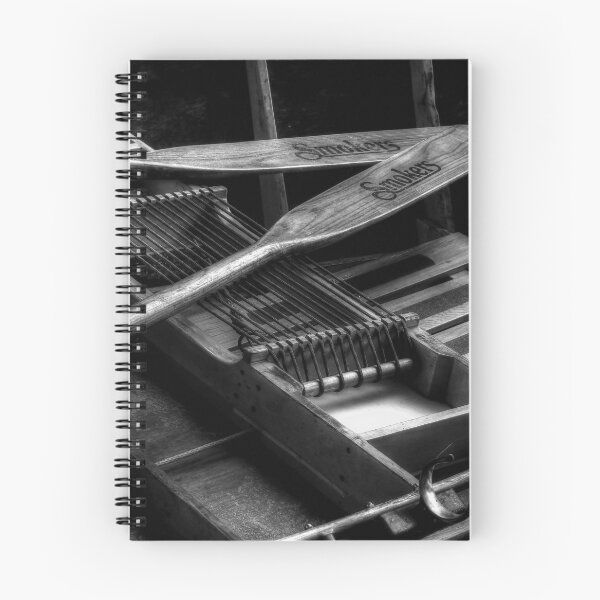 Item preview, Wooden Rowboat And Oars In Black And White designed and sold by CarolRMontoya.