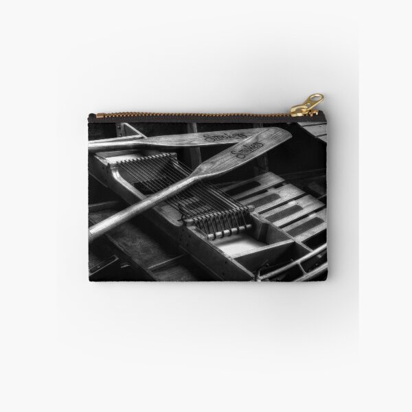 Item preview, Wooden Rowboat And Oars In Black And White designed and sold by CarolRMontoya.