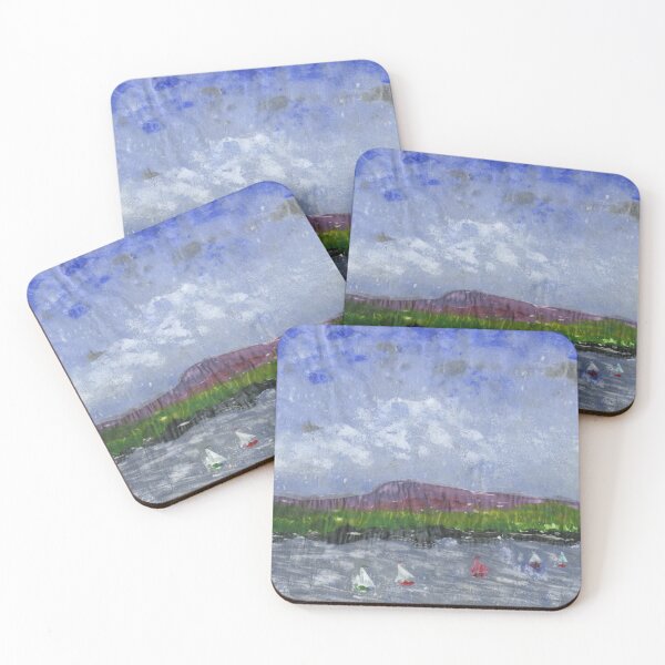 Item preview, Layered Gelliprint of Trearddur Bay - 1 designed and sold by LymphomaLass.