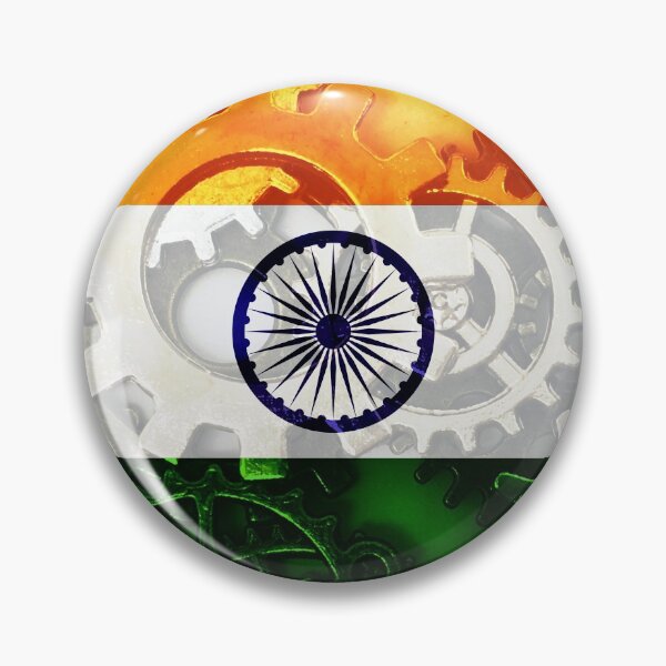Item preview, Gear Flag of India Industrial Mechanic Engineer Flags designed and sold by Dr-Pen.