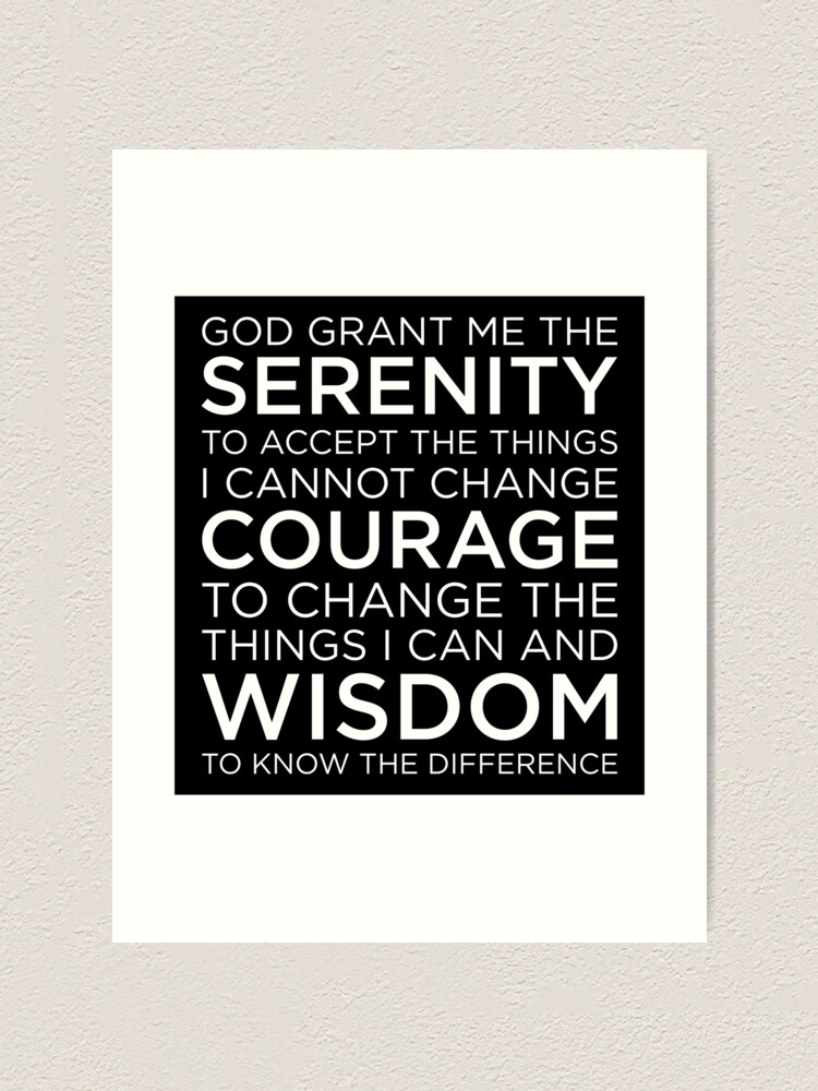 narcotics anonymous serenity prayer long version printable