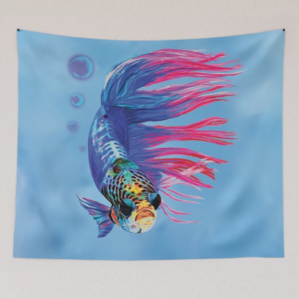 Item preview, Betta fish - A splash in the water designed and sold by Brushes with Nature.
