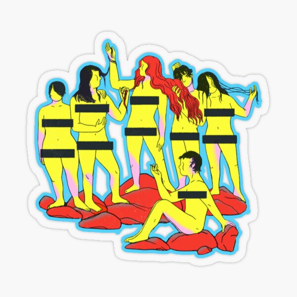 Twelve Nudes, Ezra Furman Transparent Sticker