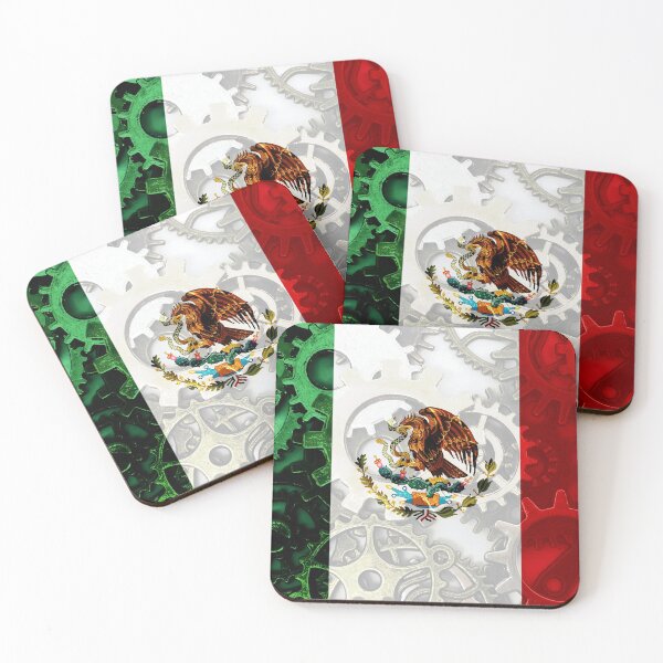 Item preview, Gear Flag of Mexico Industrial Mechanic Engineer Flags - Mexican designed and sold by Dr-Pen.