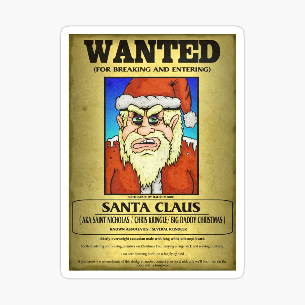 Santa Claus Wanted Poster