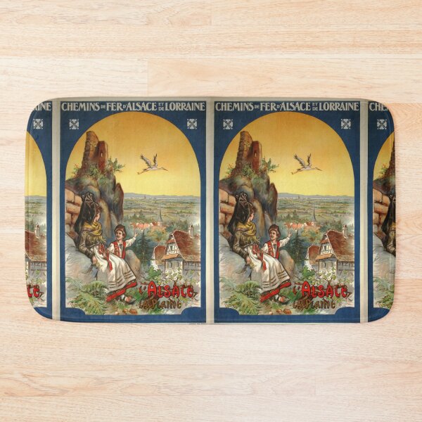 Item preview, ALSACE LORRAINE Alsace vintage travel poster designed and sold by stickart-marek.