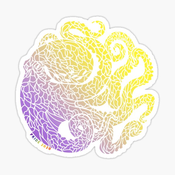 Item preview, Pride Octopus - Non-Binary designed and sold by QuietChiaro.