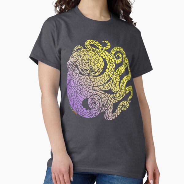 Item preview, Pride Octopus - Non-Binary designed and sold by QuietChiaro.