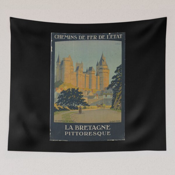 Aperçu de l'œuvre ETAT Bretagne used affiche vintage créée et vendue par stickart-marek.