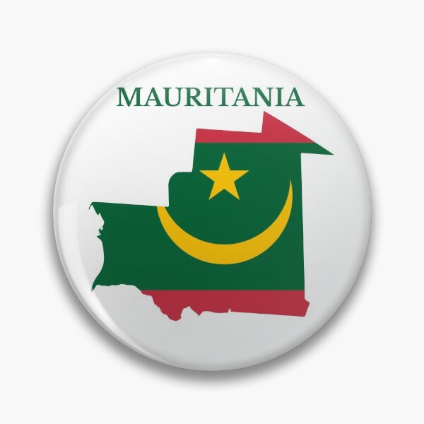 Item preview, Mauritania Map Flag designed and sold by marosharaf.