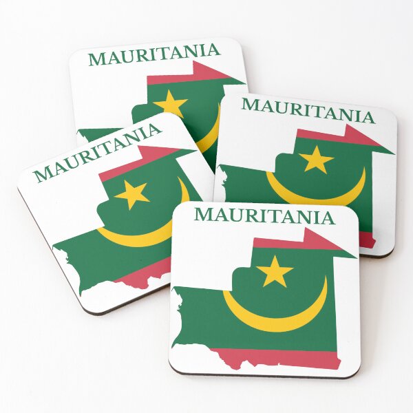 Item preview, Mauritania Map Flag designed and sold by marosharaf.