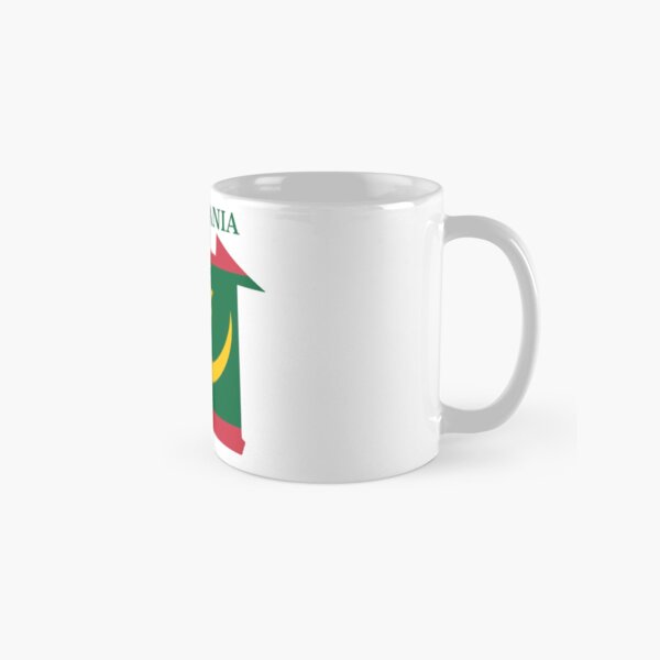 Mauritania Map Flag Classic Mug