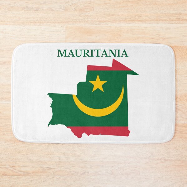 Item preview, Mauritania Map Flag designed and sold by marosharaf.