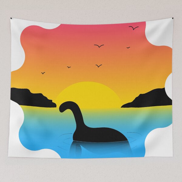 Item preview, Loch Ness Monster at Sunset designed and sold by MageMagic.