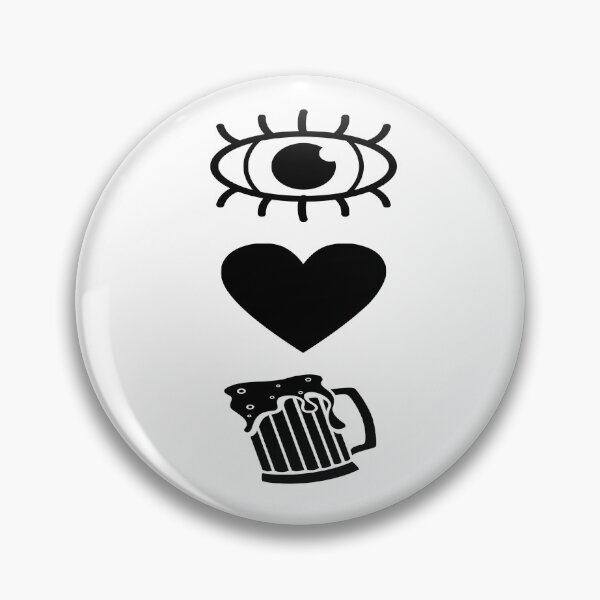 Item preview, Eye love beer alcohol funny designed and sold by Dsigns.