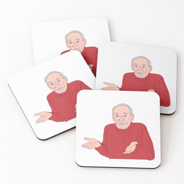 Item preview, Old Shrugging Man Stock Photo designed and sold by thicker than  a sticker.