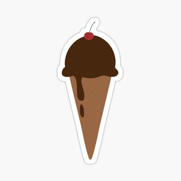 Item preview, Chocolate Ice Cream Cone designed and sold by logostickers.