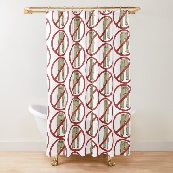 No Pants! Shower Curtain