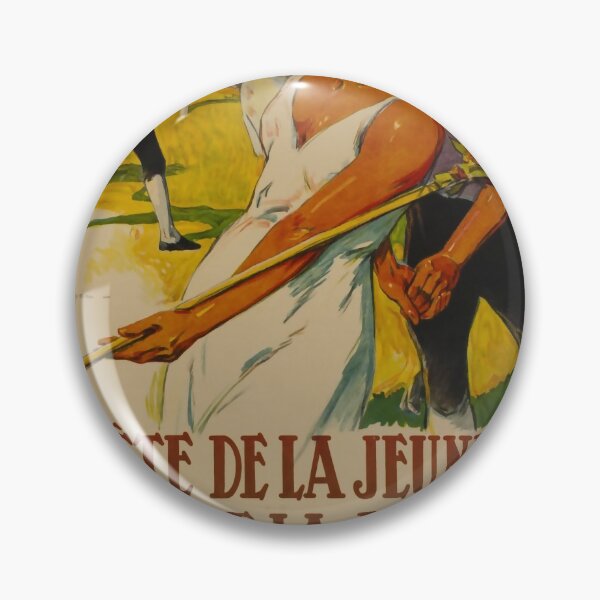Artikelvorschau, La fete de la Jeunesse vintage travel poster entworfen und verkauft von stickart-marek.