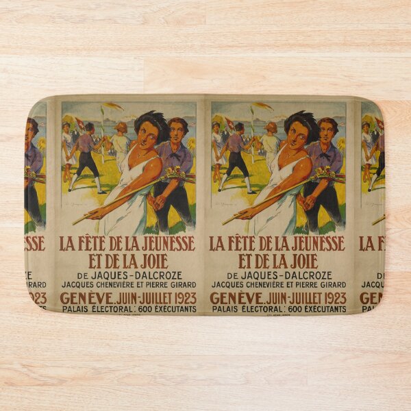 Artikelvorschau, La fete de la Jeunesse vintage travel poster entworfen und verkauft von stickart-marek.