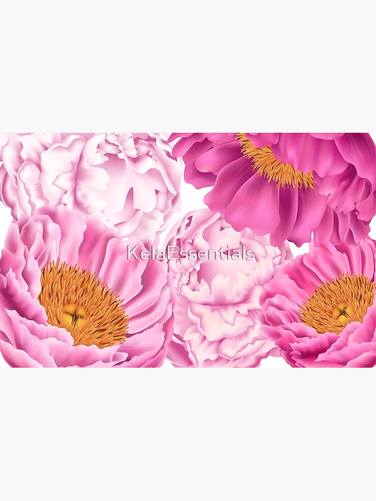 Tarjetas de felicitación «Peonías rosadas Flor Máscara facial Máscara de  virus Cubierta facial Alegre Bonita» de KelaEssentials | Redbubble