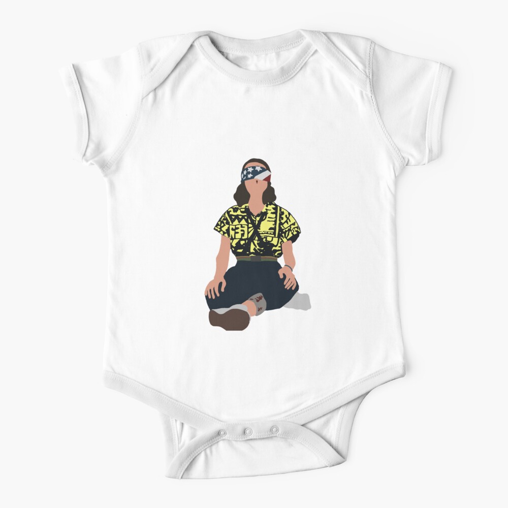 "Stranger Things Eleven Blindfolded" Baby One-Piece by LofiDoodles