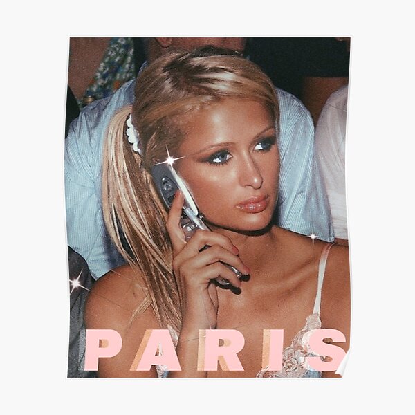 paris hilton 90s aesthetic y2k pink Poster