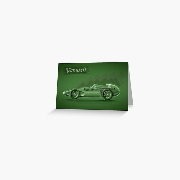 Vanwall - Digital Painting Greeting Card
