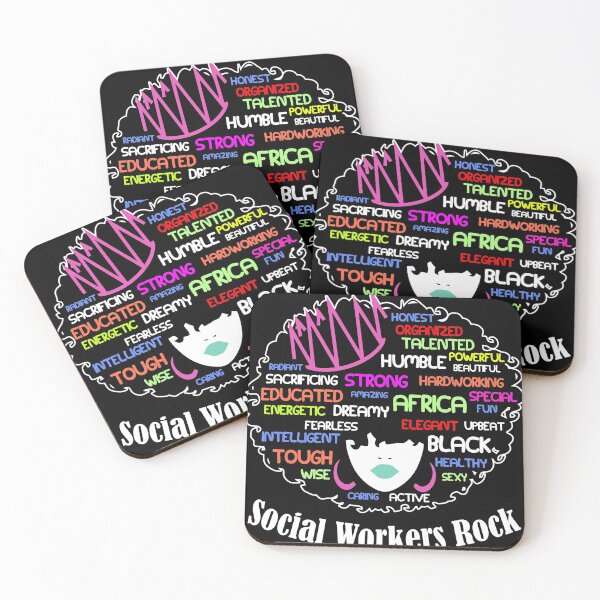 Item preview, Black Queen Social Workers Rock Magic Diva Gift Design desig print designed and sold by Lisbob.