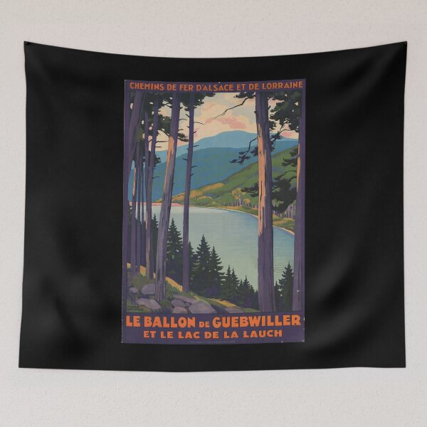 Item preview, ALSACE LORRAINE Guebwiller vintage travel poster designed and sold by stickart-marek.