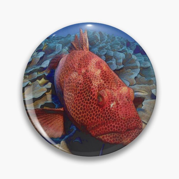 Item preview, Grouper Fish On Coral designed and sold by Heathermarie321.
