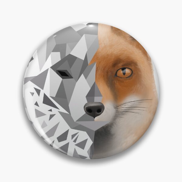 Item preview, gray shattered fox designed and sold by Maythedragonlord .