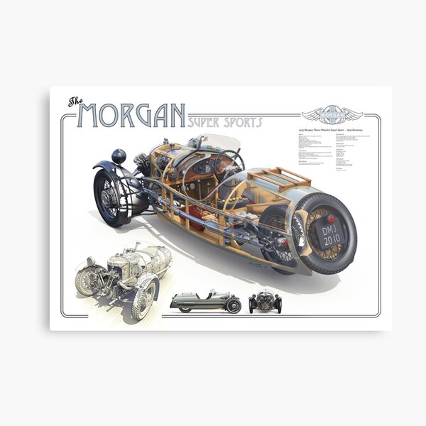 Morgan - Cutaway Poster Metal Print