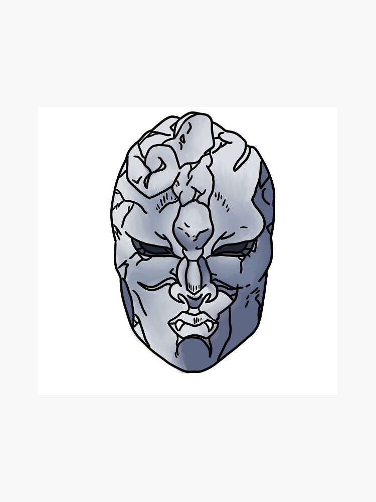 Thumbnail 3 of 3, Sticker, Stone Mask designed and sold by Cear-the-Baka.