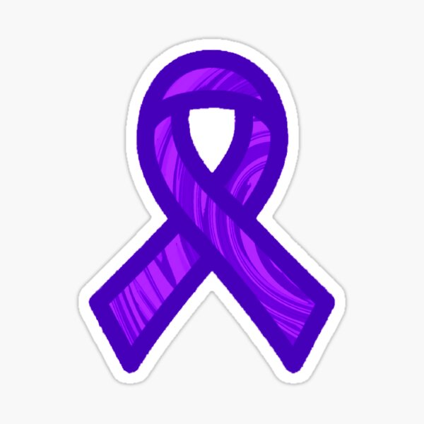 Crohn's Disease And Colitis Awareness Ribbon Vinyl Wall Decal or Car Sticker Crohn's Disease And Colitis Awareness Ribbon Vinyl Wall Decal or Car Sticker