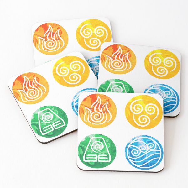 Item preview, Four Element Symbols Sticker Pack Avatar the Last Airbender designed and sold by Clay Heern.