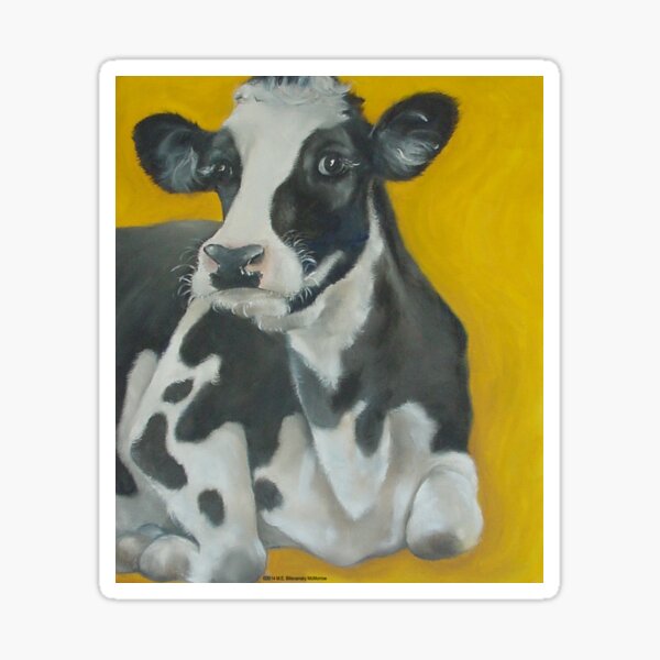 Cow Portrait Sticker