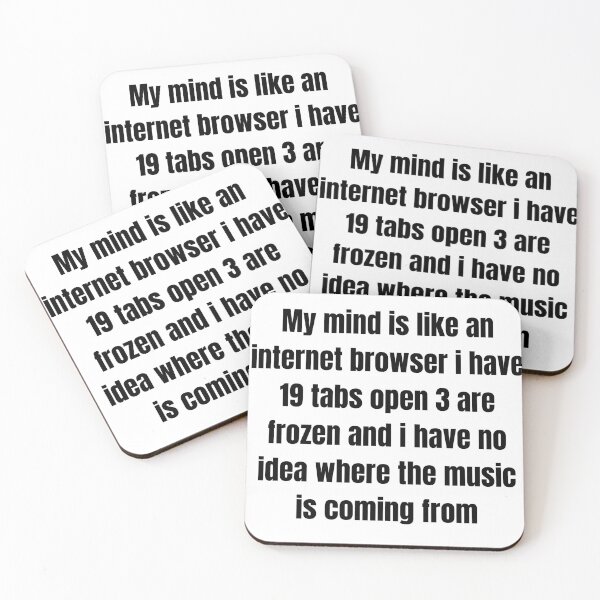 Item preview, My Mind Is Like My Internet Browser Funny T shirts Humor Meme T-shirts designed and sold by Just Smile.