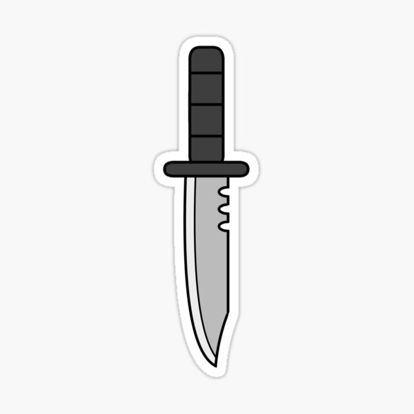 Serrated Knife and Friends Sticker