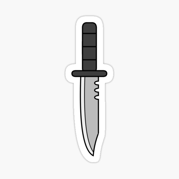 Fancy Knife Sticker by ratbb